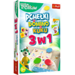 GRA RODZINA TREFLIKÓW PCHEŁKI DOMINO KUKU 3W1 TREFL