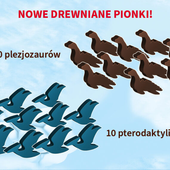 DODATKI DO GRY DRAFTOZAUR PTERODAKTYLE I PLEZJOZAURY