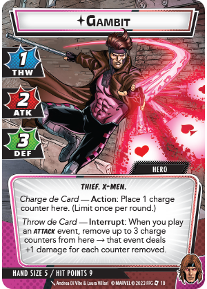 KARTY MARVEL CHAMPIONS: HERO PACK - GAMBIT