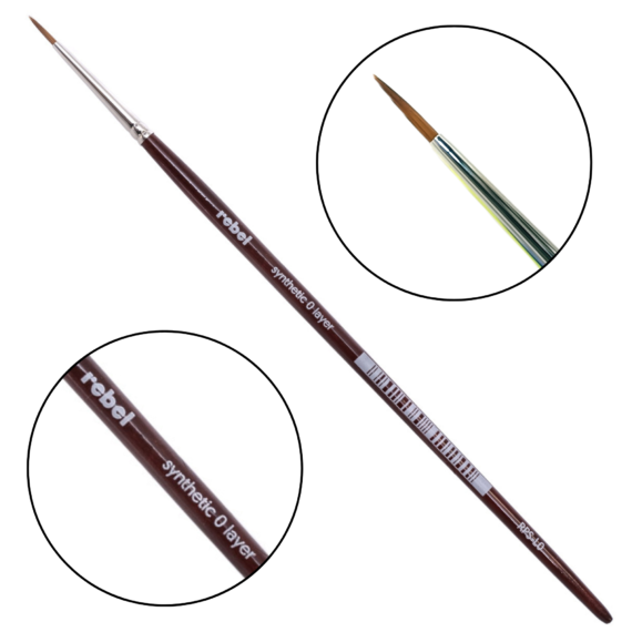 PĘDZEL SYNTETYCZNY IMITACJA WŁOSIA KOLYNSKI REBEL LAYER ROZMIAR 0