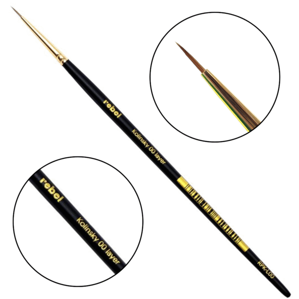 PĘDZEL NATURALNY KOLYNSKI REBEL LAYER ROZMIAR 00