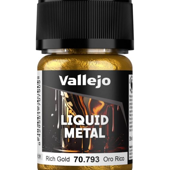 FARBKA METALICZNA VALLEJO LIQUID METAL RICH GOLD 35ML 70.793