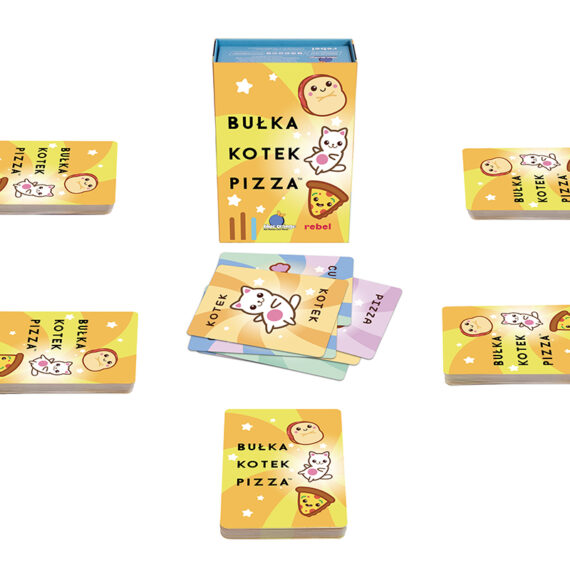 RODZINNA GRA KARCIANA FAMILIJNA BUŁKA, KOTEK, PIZZA REBEL