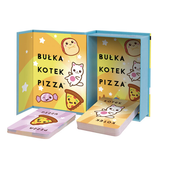 RODZINNA GRA KARCIANA FAMILIJNA BUŁKA, KOTEK, PIZZA REBEL