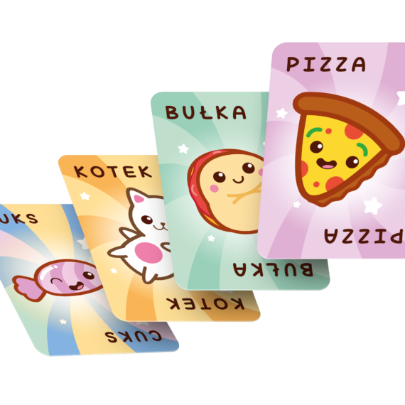RODZINNA GRA KARCIANA FAMILIJNA BUŁKA, KOTEK, PIZZA REBEL