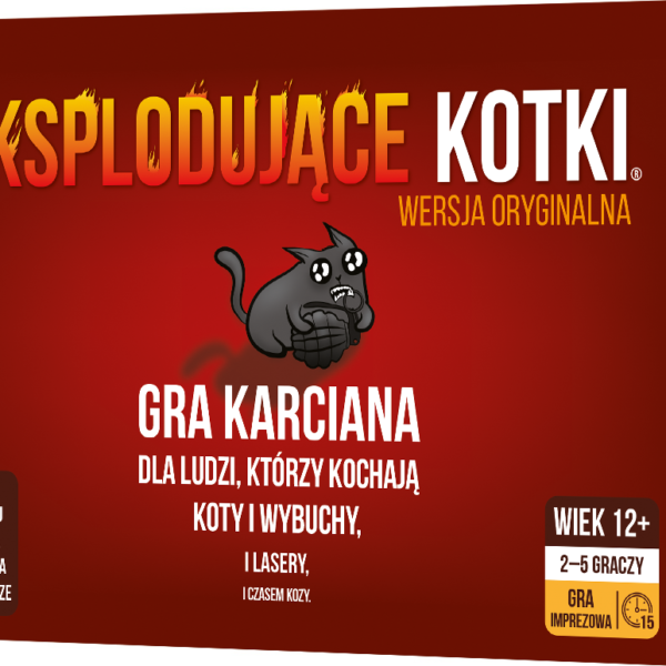 TOWARZYSKA GRA KARCIANA EKSPLODUJĄCE KOTKI (NOWA EDYCJA) REBEL