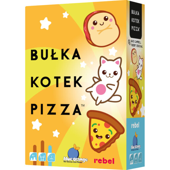 RODZINNA GRA KARCIANA FAMILIJNA BUŁKA, KOTEK, PIZZA REBEL