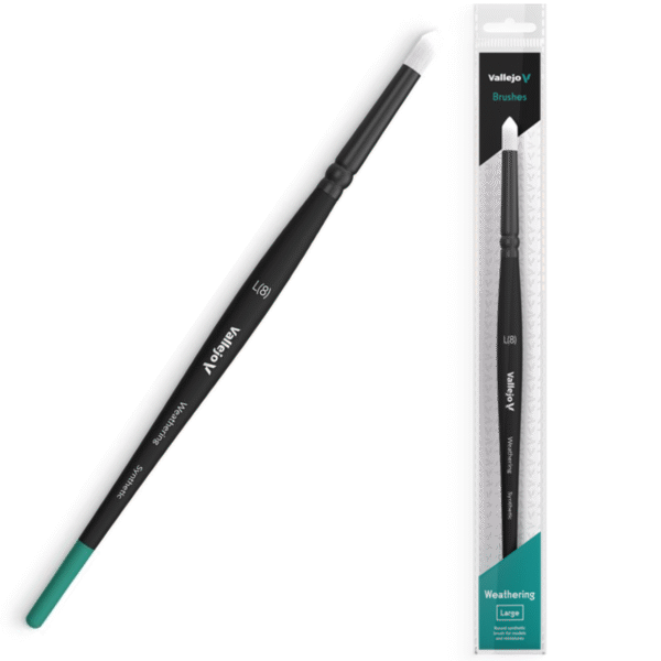 PĘDZEL SYNTETYCZNY VALLEJO B08003 - WEATHERING - ROUND BRUSH - SYNTHETIC L