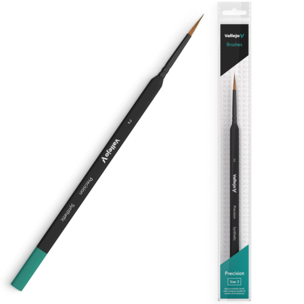 PĘDZEL VALLEJO B03002 - PRECISION - ROUND BRUSH - TRIANG HAND - SYNTHETIC 2