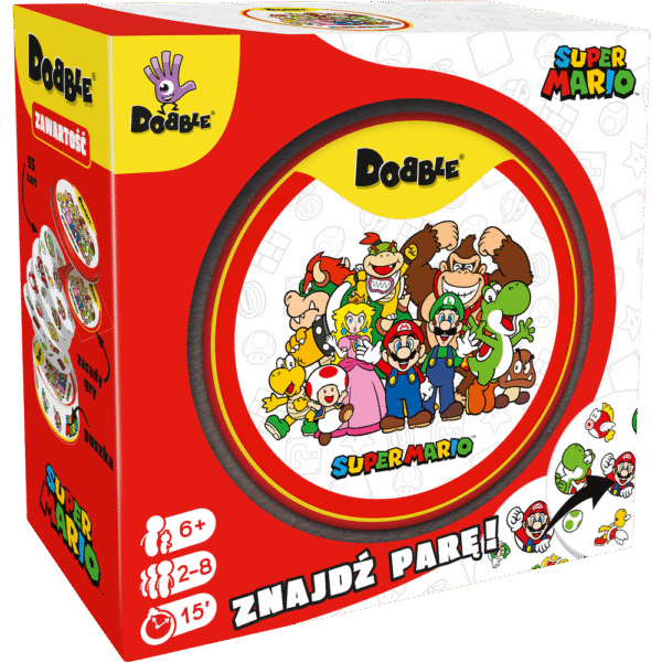 RODZINNA GRA KARCIANA DOBBLE SUPER MARIO REBEL