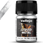 FARBKA METALICZNA VALLEJO LIQUID METAL WHITE GOLD 35ML 70.796