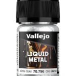 FARBKA METALICZNA VALLEJO LIQUID METAL WHITE GOLD 35ML 70.796