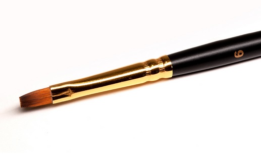 Roubloff: Kolinsky Synt- Flat Brush 1S25-6