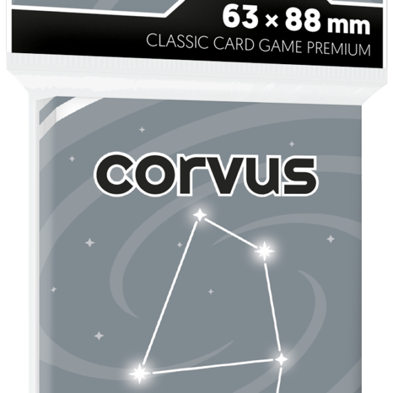 KOSZULKI NA KARTY REBEL CORVUS PREMIUM 63x88mm 100 sztuk