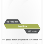KOSZULKI NA KARTY REBEL BASILISK 65x110mm PROTEKTORY 100 sztuk
