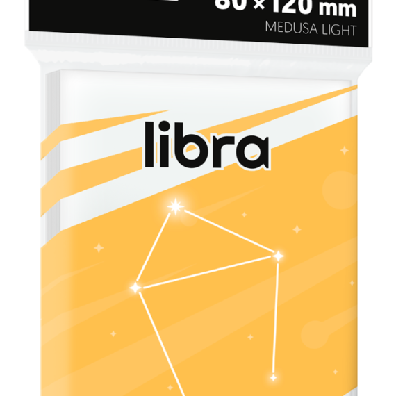 KOSZULKI NA KARTY REBEL LIBRA LIGHT 80x120mm 100 sztuk
