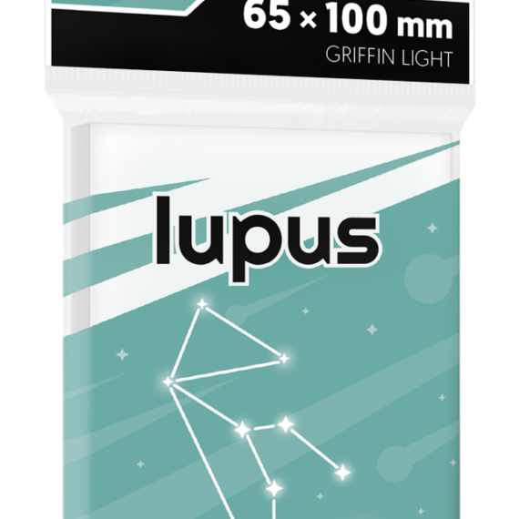KOSZULKI NA KARTY REBEL LUPUS LIGHT 65x100mm 100 sztuk