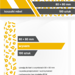 KOSZULKI NA KARTY REBEL WYVERN 80x80mm OCHRONNE 100 sztuk