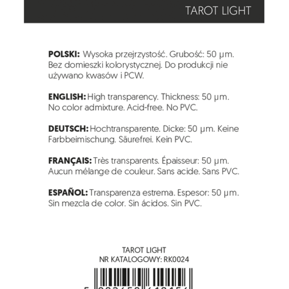 KOSZULKI NA KARTY REBEL AURIGA LIGHT 70x120mm 100 sztuk