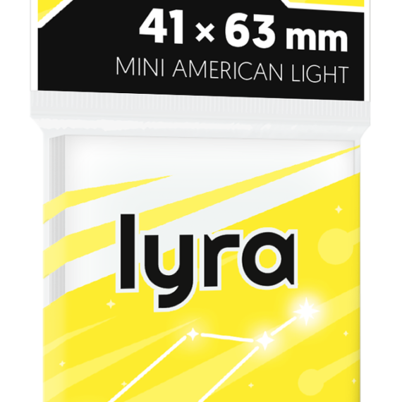 KOSZULKI NA KARTY REBEL LYRA LIGHT 41x63mm 100 sztuk
