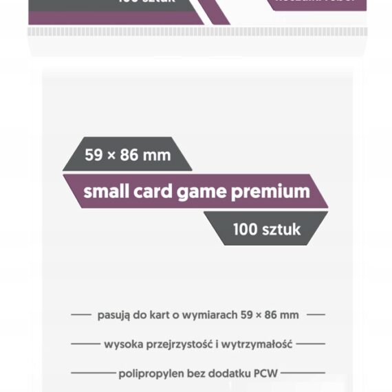 KOSZULKI NA KARTY REBEL SMALL CARD GAME PREMIUM 59x86mm 100 sztuk
