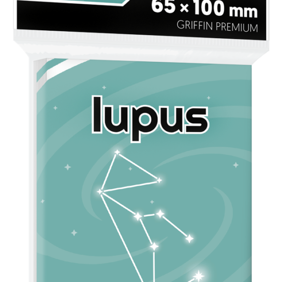 KOSZULKI NA KARTY REBEL LUPUS PREMIUM 65x100mm 100 sztuk