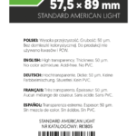 KOSZULKI NA KARTY REBEL ORION LIGHT 57,5x89mm 100 sztuk