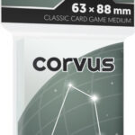 KOSZULKI NA KARTY REBEL CORVUS MEDIUM 63x88mm 100szt