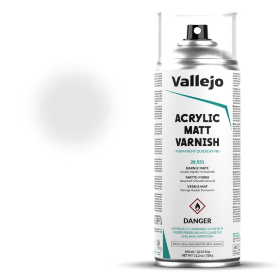 Vallejo 28.531 - Acrylic Matt Varnish Spray (400 ml)