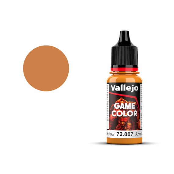 Farbka Vallejo 72.007 - Game Color - Gold Yellow (18 ml)