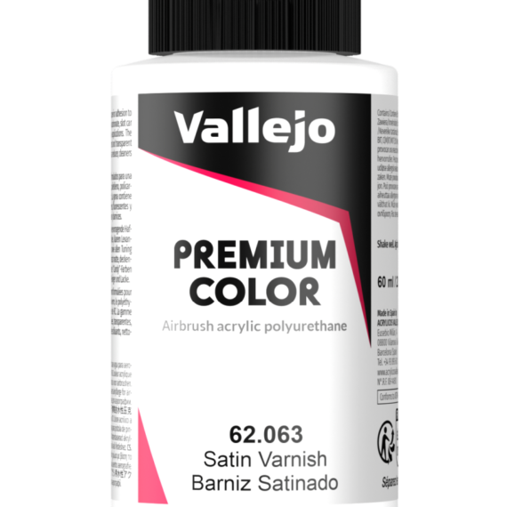 Lakier nawierzchniowy Vallejo Premium Color - Satin Varnish 62.063 60ml