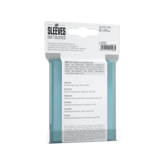 Koszulki na karty Gamegenic Just Sleeves Soft Sleeves 67x94 mm (100 szt)