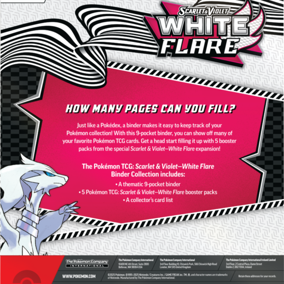 Pokémon TCG: Scarlet & Violet – White Flare Binder Collection