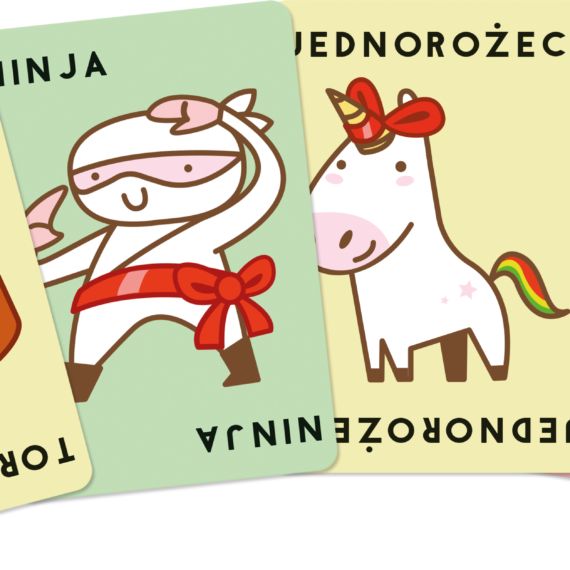 RODZINNA GRA KARCIANA FAMILIJNA Buła, Pizza, Czapka, Prezent, Tort