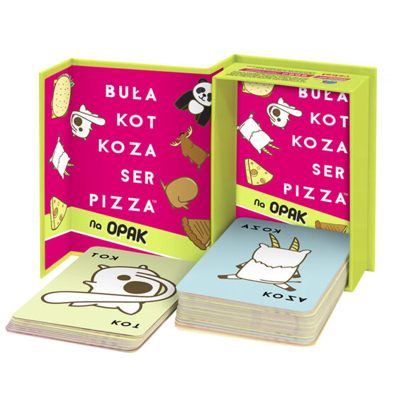 RODZINNA GRA KARCIANA FAMILIJNA Buła, Kot, Koza, Ser, Pizza - Na opak