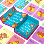 RODZINNA GRA KARCIANA FAMILIJNA Buła, Pizza, Czapka, Prezent, Tort