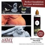 The Army Painter: Warpaints Air - Matt White Primer (100 ml)