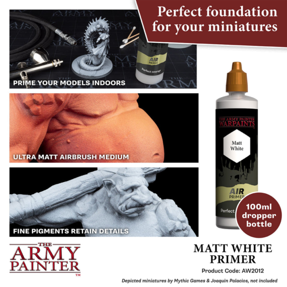 The Army Painter: Warpaints Air - Matt White Primer (100 ml)