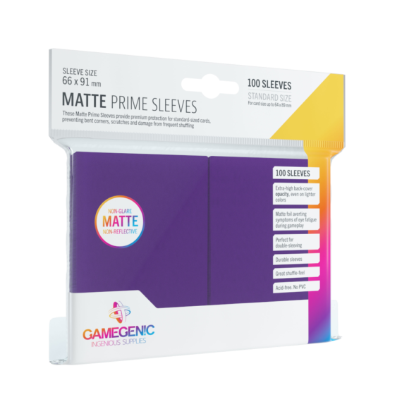 Gamegenic: Matte Prime CCG Sleeves 66x91 mm - Purple (100 szt)