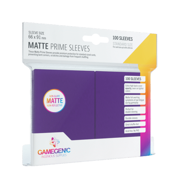 Gamegenic: Matte Prime CCG Sleeves 66x91 mm - Purple (100 szt)