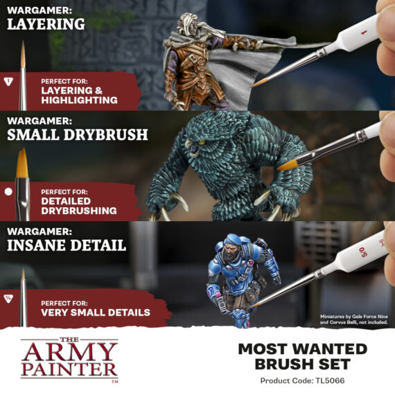 Zestaw pędzli The Army Painter Most Wanted Brush Set Synth