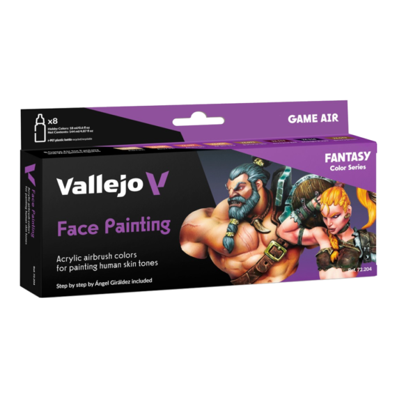 Vallejo: 72.204 - Game Air - Face Painting Set (8 x 18 ml)