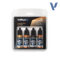 Vallejo: 77.252 - True Metallic Metal - Imperial Gold Paint Set (4x18 ml)