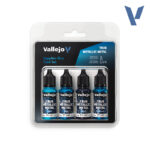 Vallejo: 77.256 - True Metallic Metal - Sapphire Blue Paint Set (4x18 ml)
