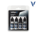 Vallejo: 77.251 - True Metallic Metal - Sterling Silver Paint Set (4x18 ml)