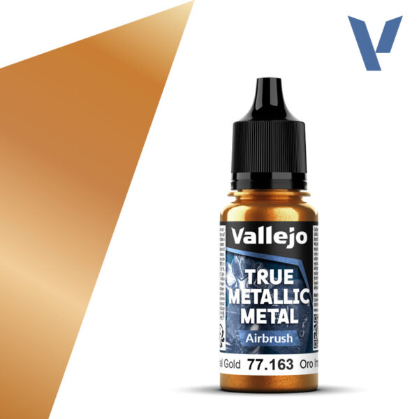 Vallejo: 77.163 - True Metallic Metal - Airbrush - Imperial Gold (18 ml)