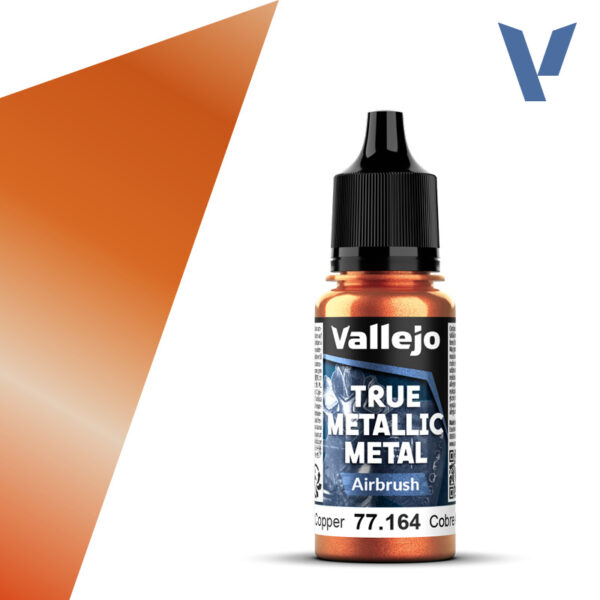 Vallejo: 77.164 - True Metallic Metal - Airbrush - Ancient Copper (18 ml)