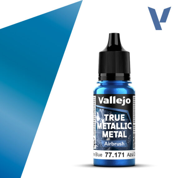 Vallejo: 77.171 - True Metallic Metal - Airbrush - Sapphire Blue (18 ml)