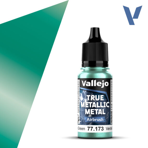 Vallejo: 77.173 - True Metallic Metal - Airbrush - Beetle Green (18 ml)