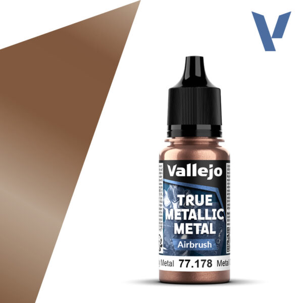 Vallejo: 77.178 - True Metallic Metal - Airbrush - Rusty Metal (18 ml)